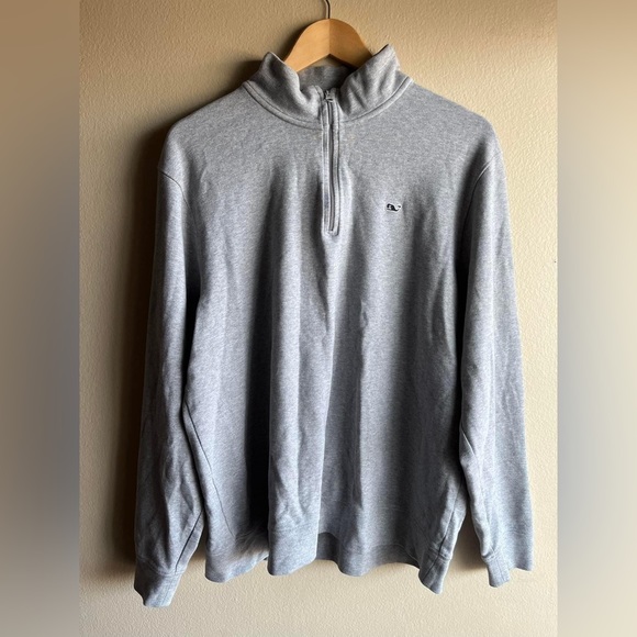 Vineyard Vines Other - Vineyard Vines Men’s Gray L Long Sleeve Half Zip Sweater